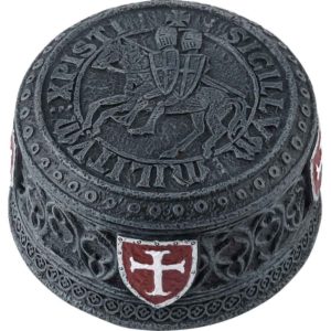 Templar Seal Grey Trinket Box