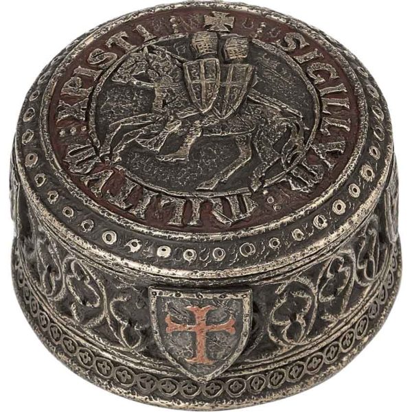 Templar Seal Bronze Trinket Box