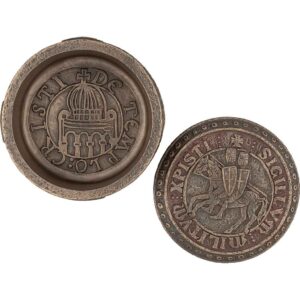 Templar Seal Bronze Trinket Box