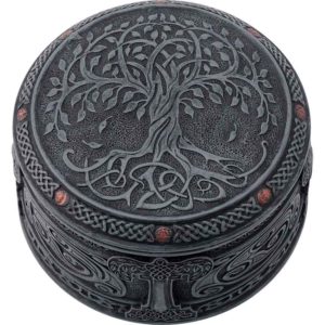 Tree of Life Round Trinket Box