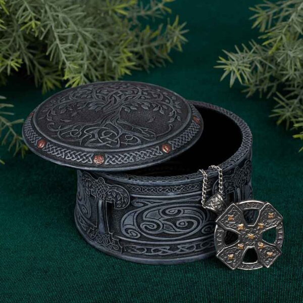 Tree of Life Round Trinket Box