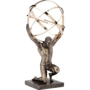 Celestial Spheres Kneeling Atlas Statue