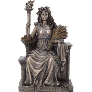 Bronze Enthroned Demeter Statue