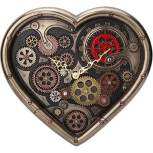 Steampunk Time of Love Wall Clock