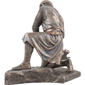 Kneeling Knights Templar with Axe Statue