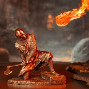 Kneeling Knights Templar with Axe Statue