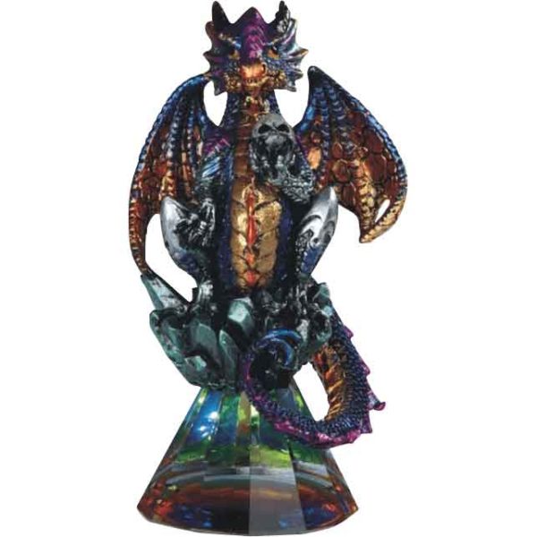 Multicolor Dragon on Prism Statue