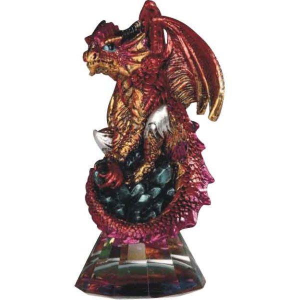 Red Dragon on Prism Statue