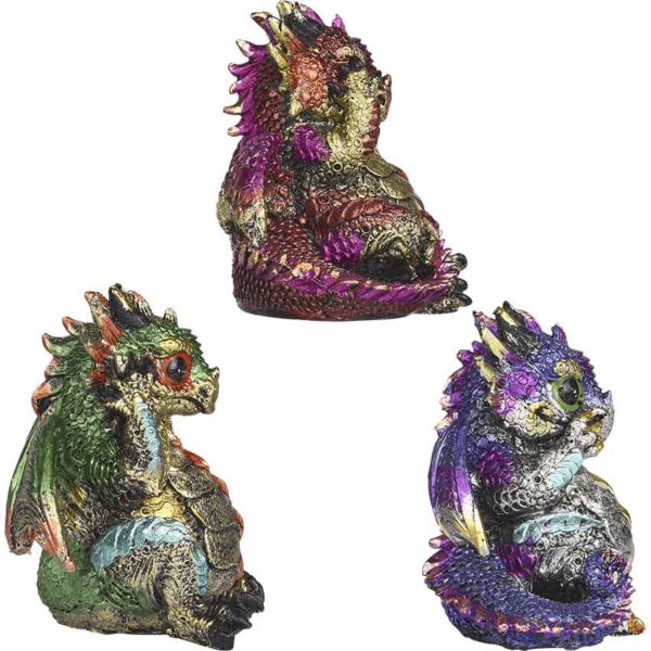 No Evil Dragon Figurine Set