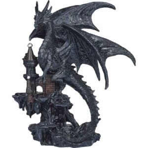 Perched Stone Dragon on Castle Statue