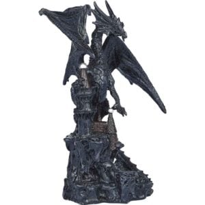 Perched Stone Dragon on Castle Statue