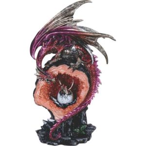 Dragon and Baby Crystal Statue