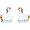 Rainbow Mane Unicorn Figurine Set of 2