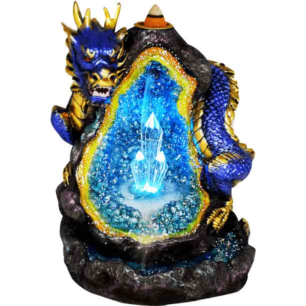 Blue Dragon Crystal Backflow Burner