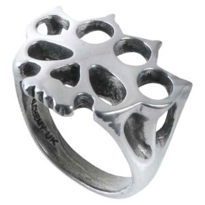 Skull Faced Knuckle Duster Ring