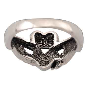 Sterling Silver Ornate Claddagh Ring