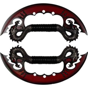 Dual Red Dragon Blades