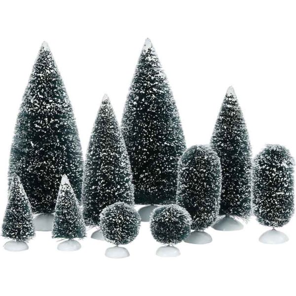 Bag-O-Frosted Topiaries - Small - Christmas Village Trees by Department 56