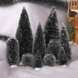 Bag-O-Frosted Topiaries - Small - Christmas Village Trees by Department 56