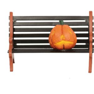 Haunted Pumpkin Bench - Halloween Village Accessories by Department 56