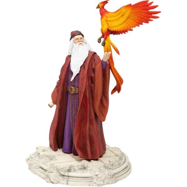 Dumbledore with Fawkes Figurine