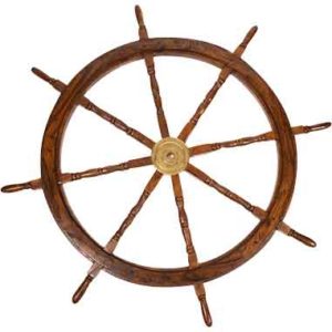 Wooden 48-Inch Ship Wheel