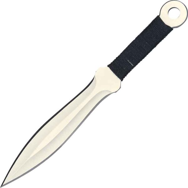 Chrome Kunai Style Throwing Knife Duo