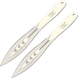 Chrome Triple Arrow Throwing Knife Duo