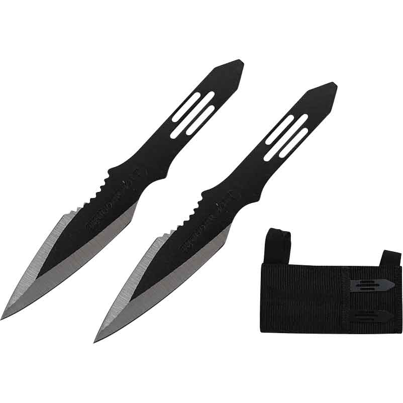 Set of 2 Thunder Bolt Throwing Knives