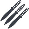 Set of 3 Full Black Wing Blade Knives