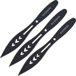 Black Blackwater Long Throwing Knife Trio