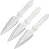 Set of 3 Silver Triple Dot Throwing Knives