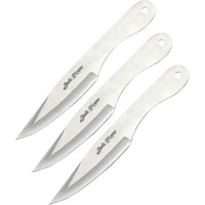 Silver Jack Ripper Throwing Knife Trio - 6.5 Inches
