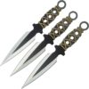 Set of 3 Cross-Wrapped Throwing Knives