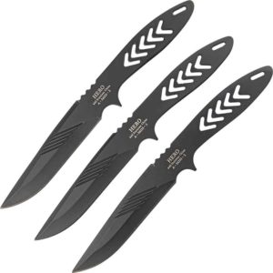 Set of 3 Hero Black Throwing Knives