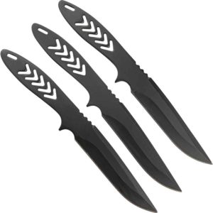 Set of 3 Hero Black Throwing Knives