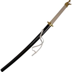 Golden Dragon White Hilt Katana