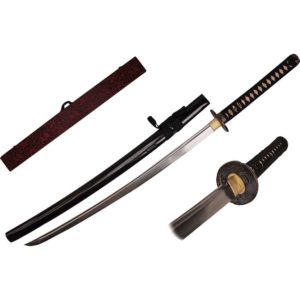 Black Windburst Damascus Katana