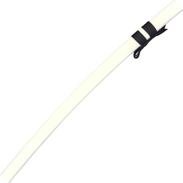 White Windburst Damascus Katana