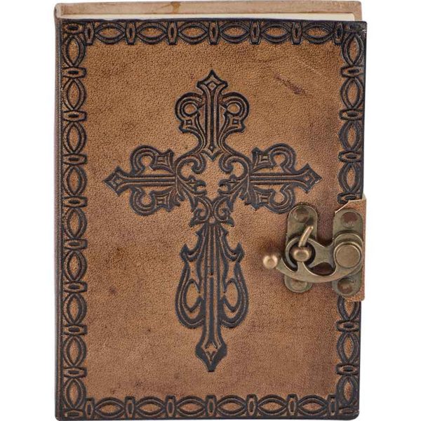 Medieval Cross Leather Diary