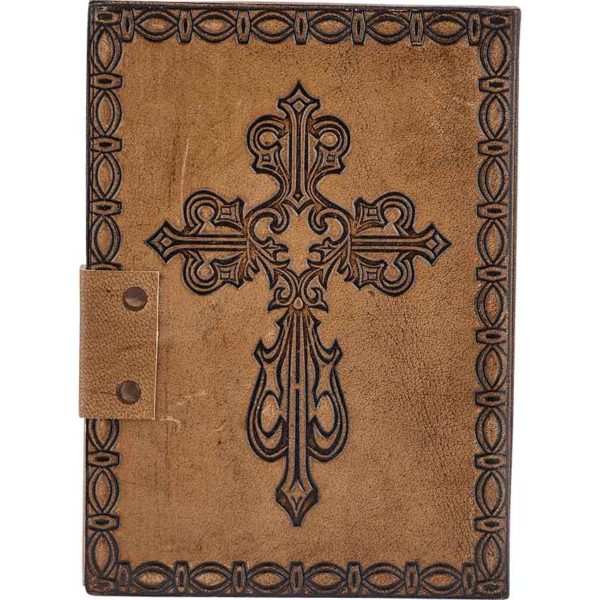 Medieval Cross Leather Diary