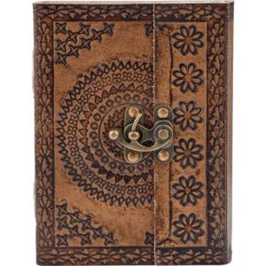 Medieval Floral Leather Diary