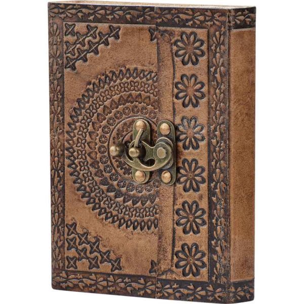 Medieval Floral Leather Diary