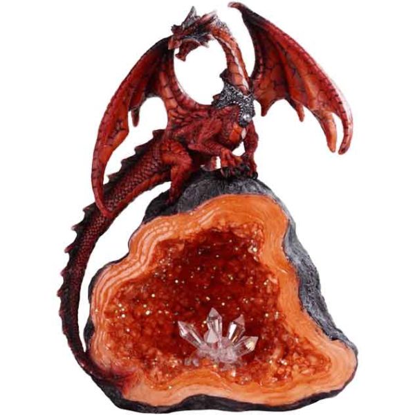 Red Dragon on Crystal Cave Statue