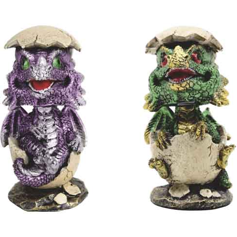 Purple and Green Hatching Dragon Duo