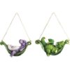 Baby Dragons on Hammock Ornament Duo
