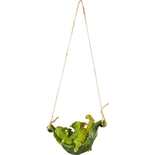Baby Dragons on Hammock Ornament Duo
