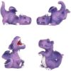 Playful Purple Dragons Figurine Set of 4