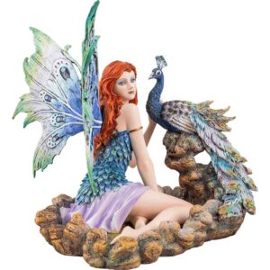 Peacock Fairy with Peacock Statue