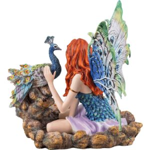 Peacock Fairy with Peacock Statue